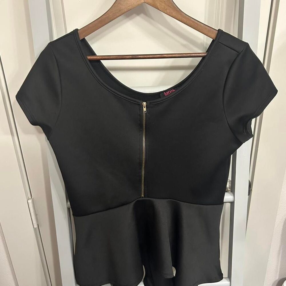 Blush Women's Black Babydoll Blouse